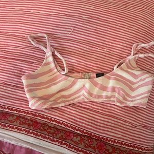 triangl pink zebra top maci